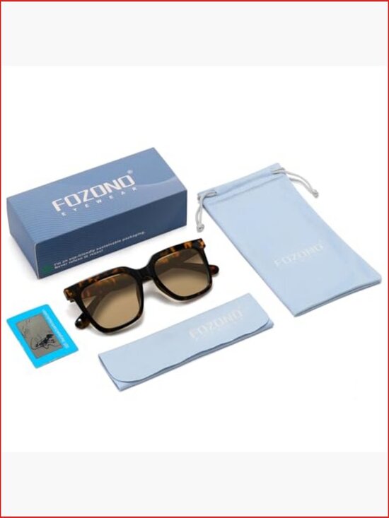 Large Square Polarized Sunglasses UV400 Retro Vintage Sunglasses for Women Men main image 6